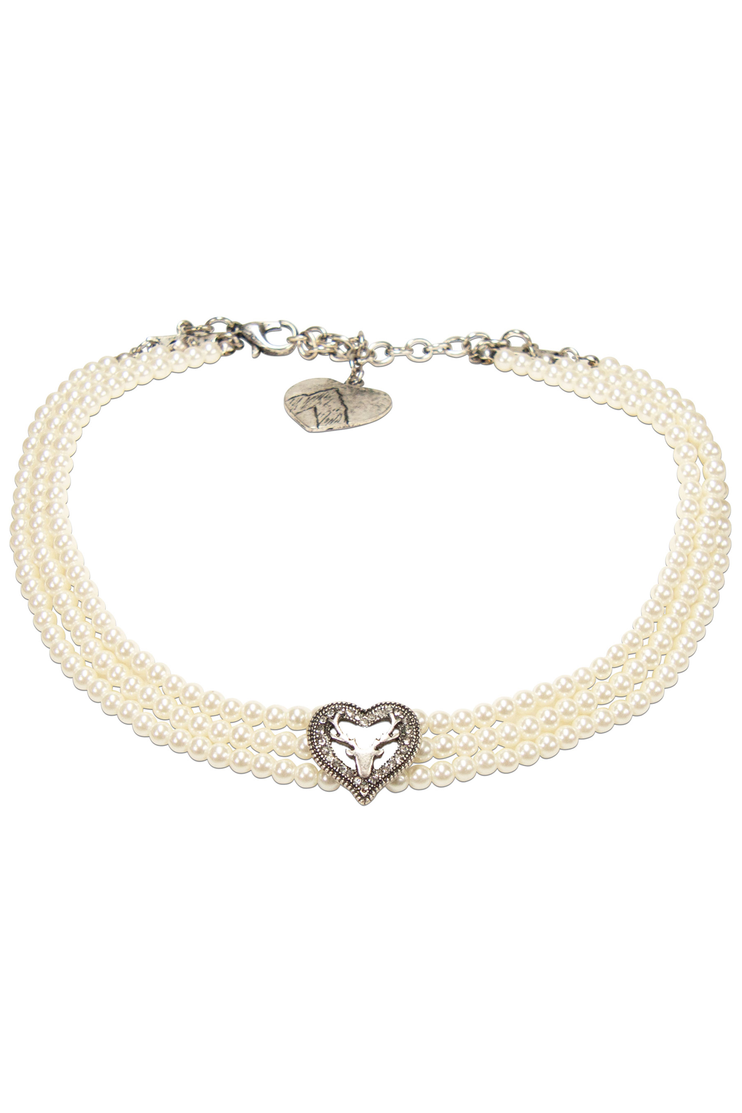 Perlen-Kropfkette Lynette (creme) #1