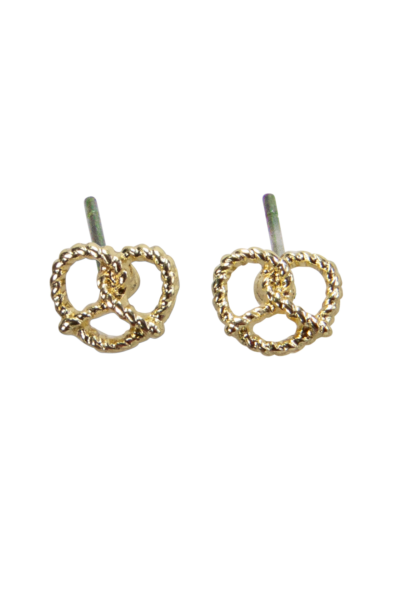 Ohrstecker Breze geflochten Gold #2