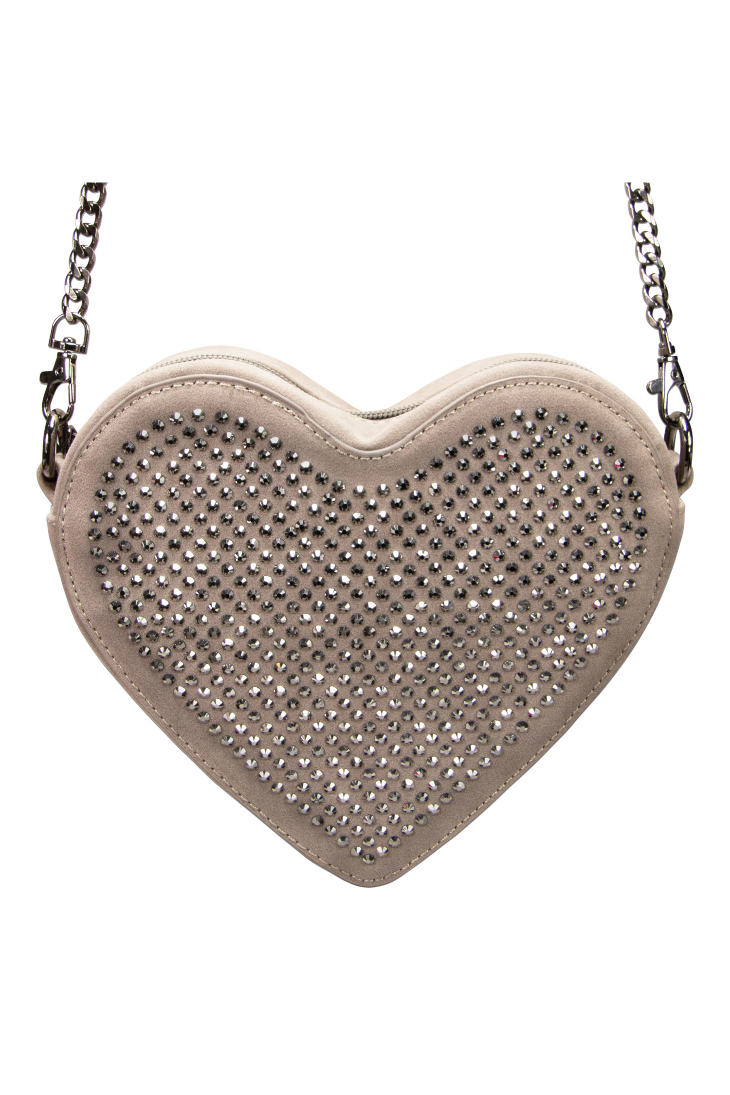Tasche Samtherz mit Strass #1