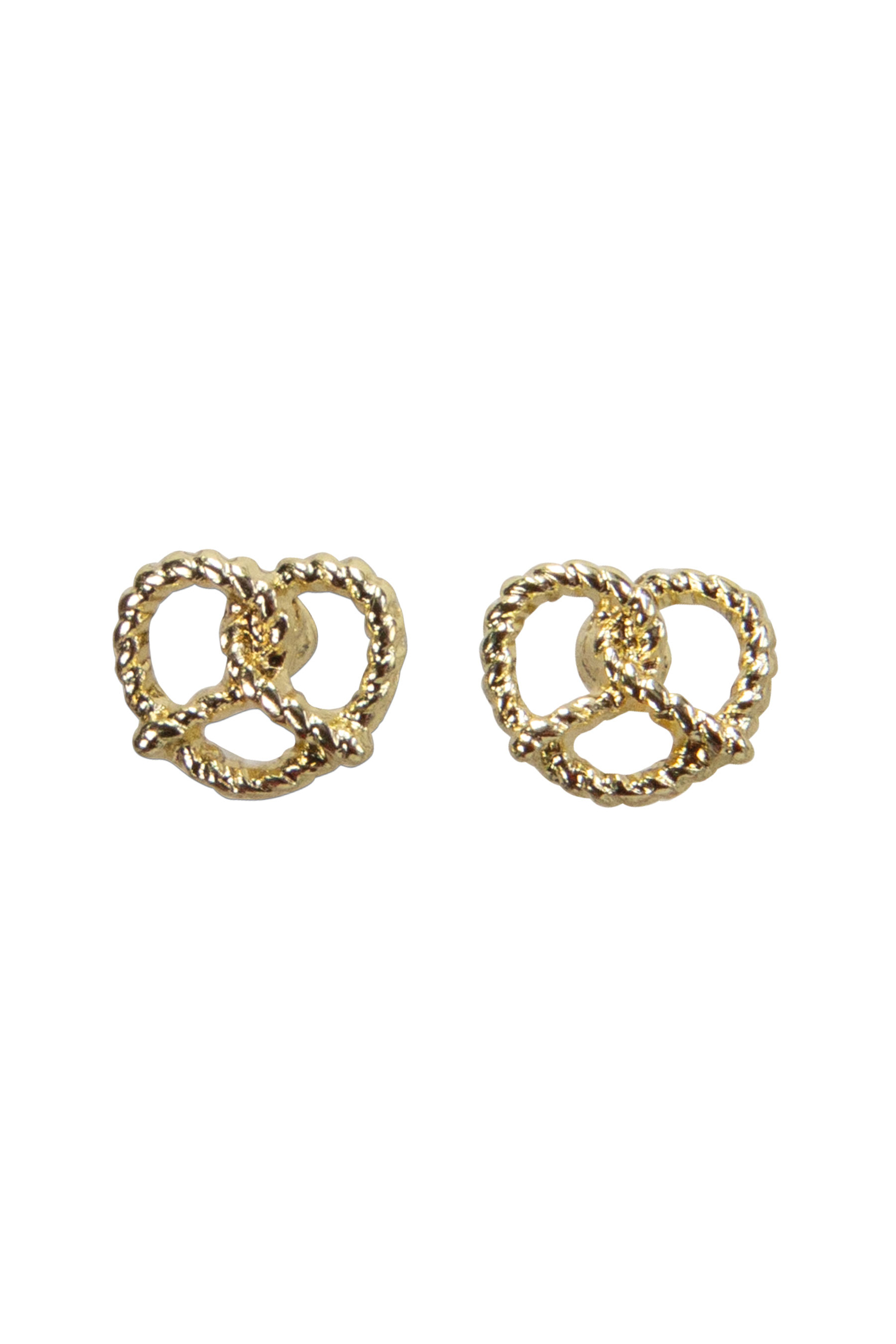 Ohrstecker Breze geflochten Gold #1