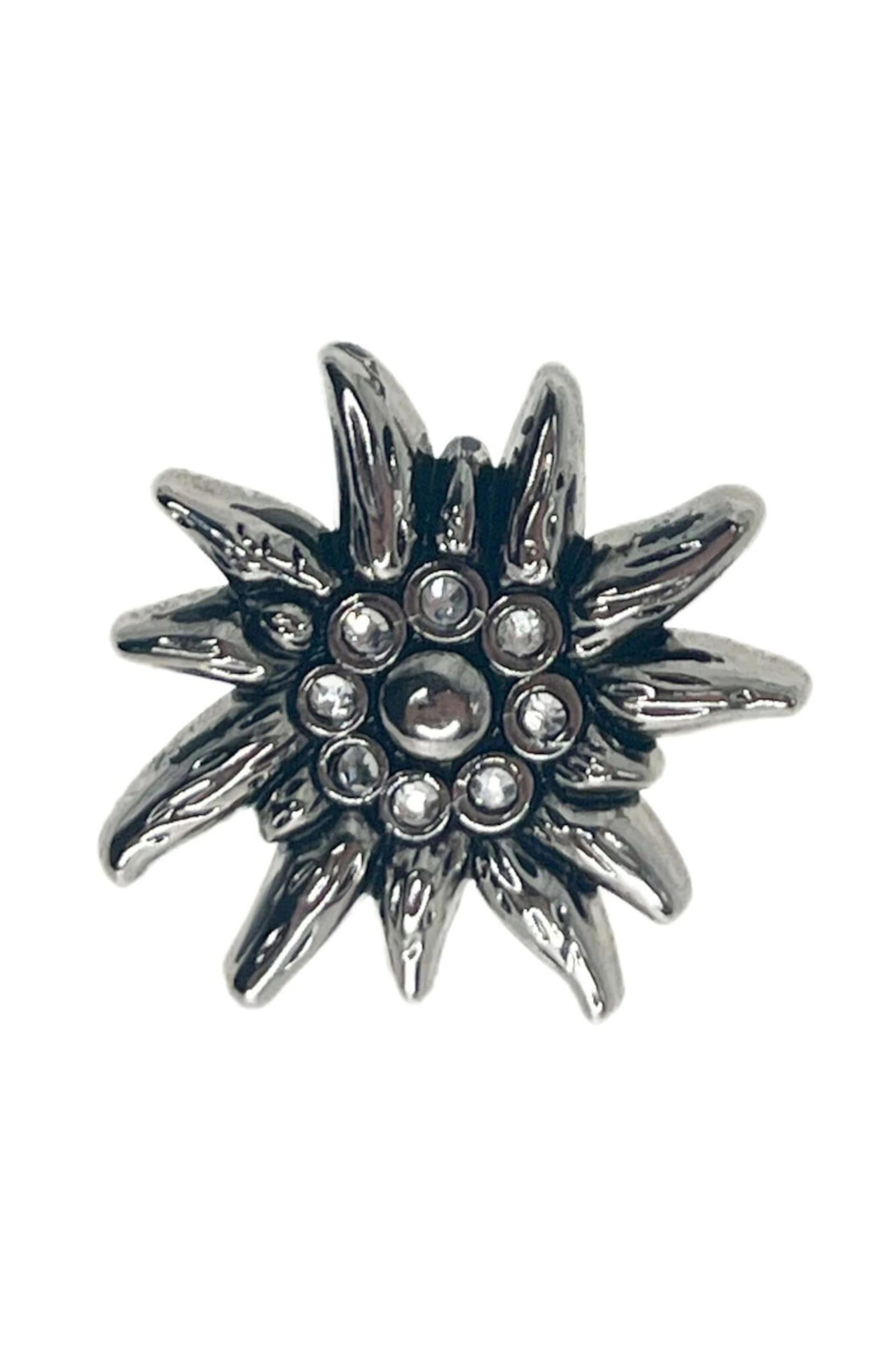 Pin Edelweiss mit Strass #1