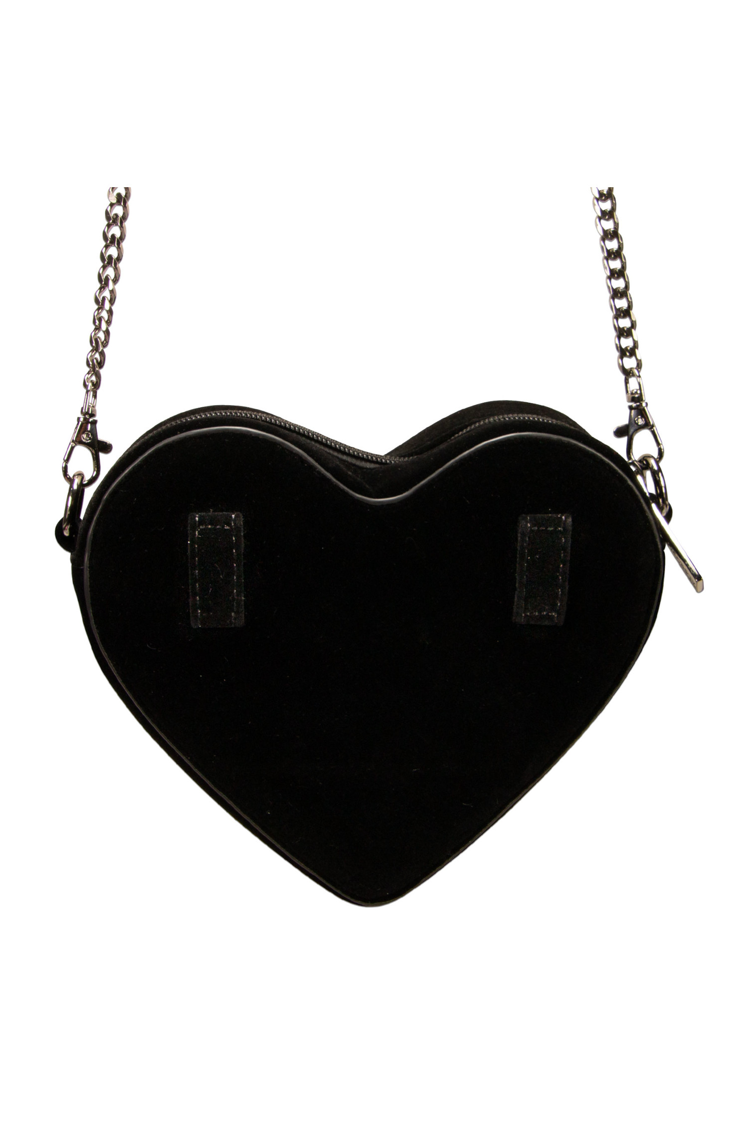 Tasche Samtherz mit Strass Schwarz #3