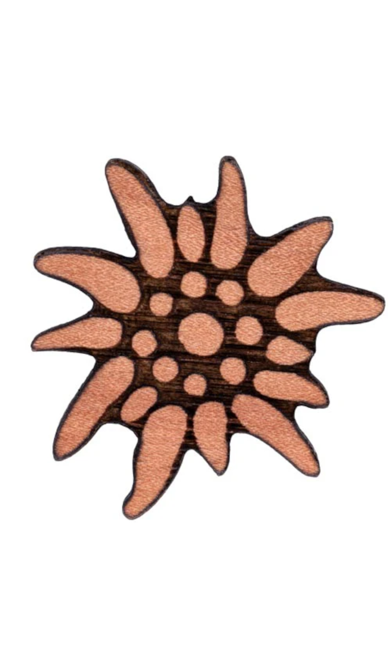 Pin Edelweiß Holz #1