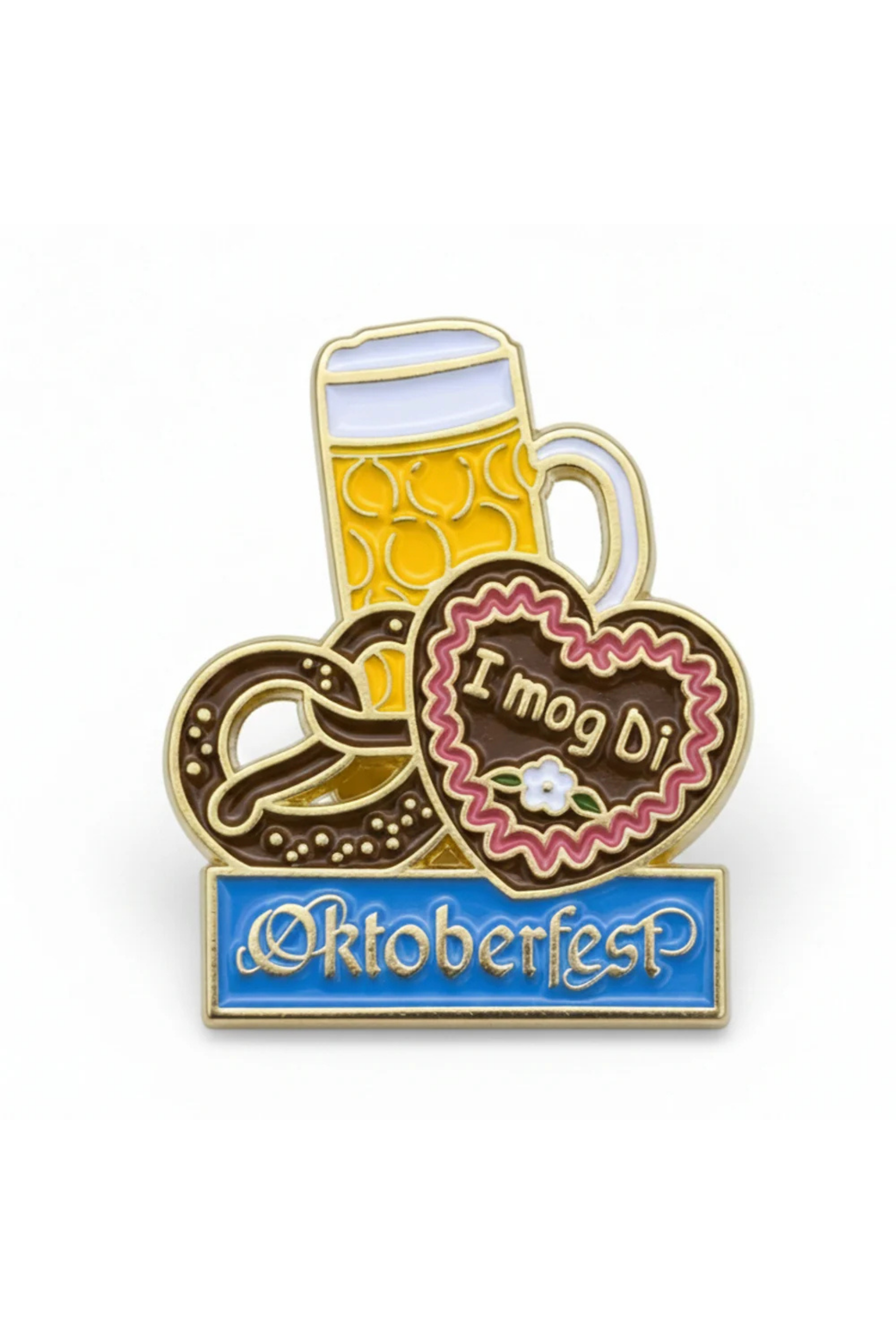 Pin Oktoberfest Maß Breze Herz #1