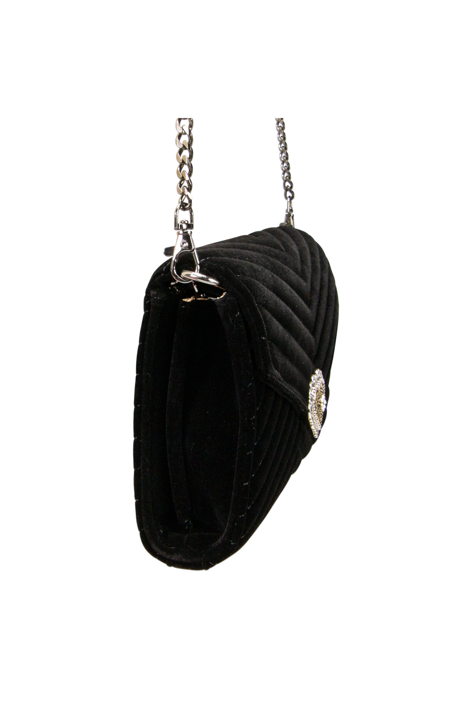 Samtclutch Schwarz #3