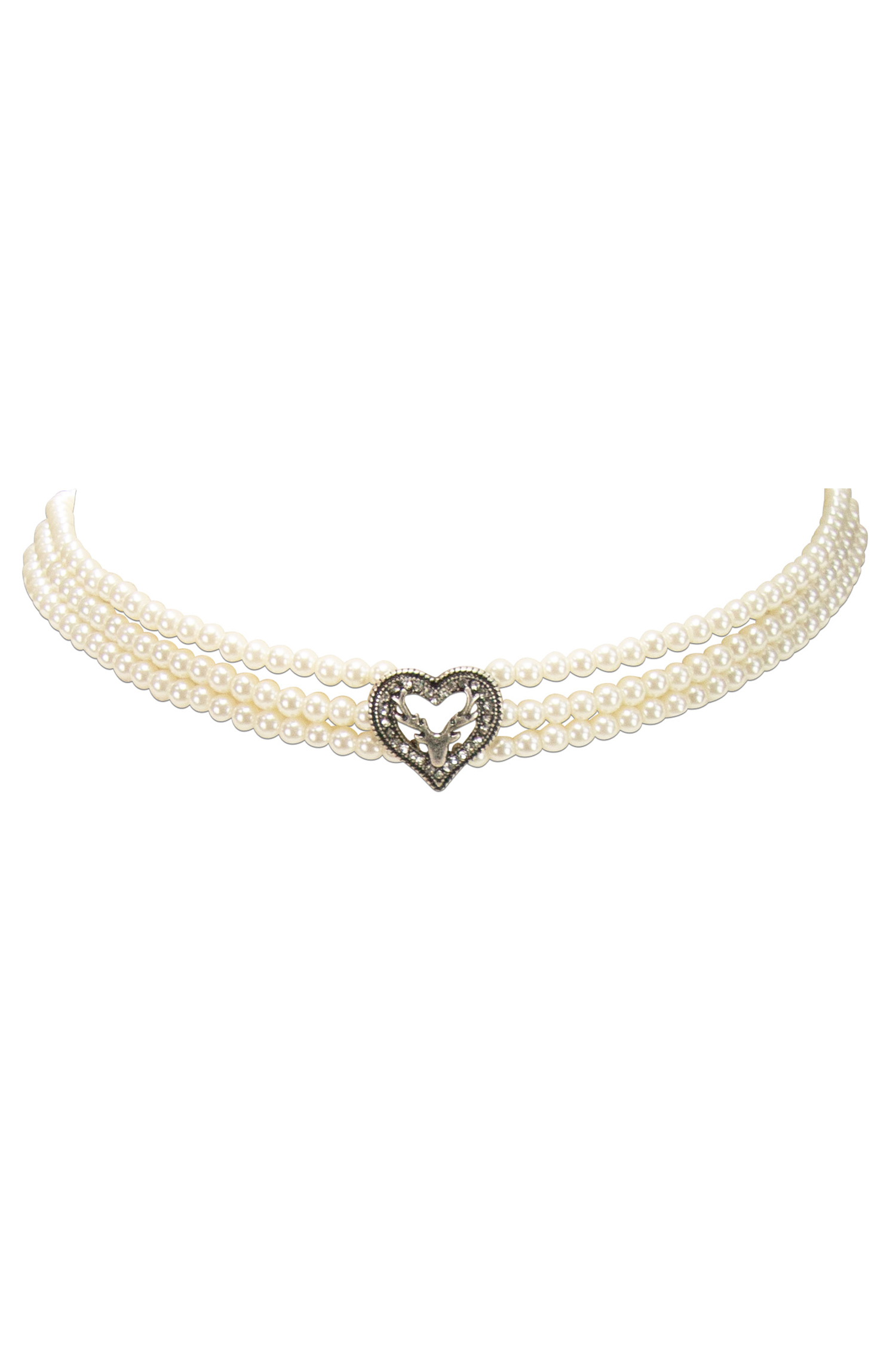 Perlen-Kropfkette Lynette (creme) #2