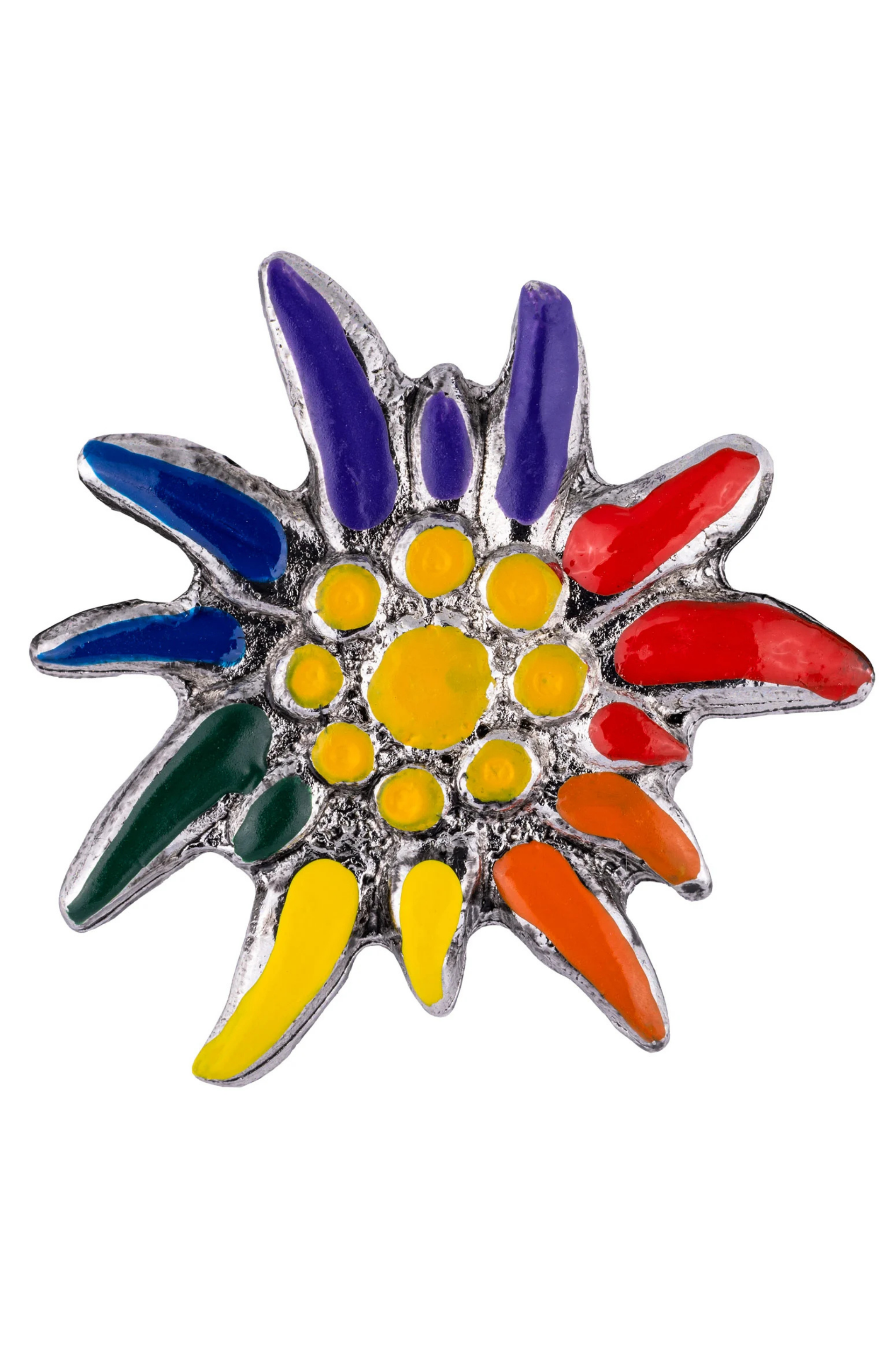 Pin Edelweiss regenbogen #1