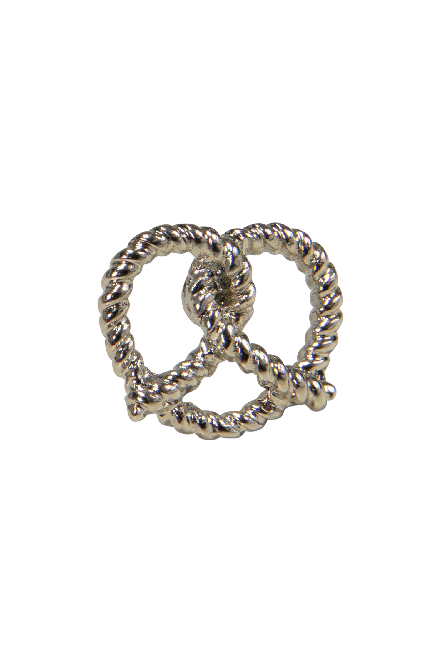 Pin Breze Silber geflochten #1