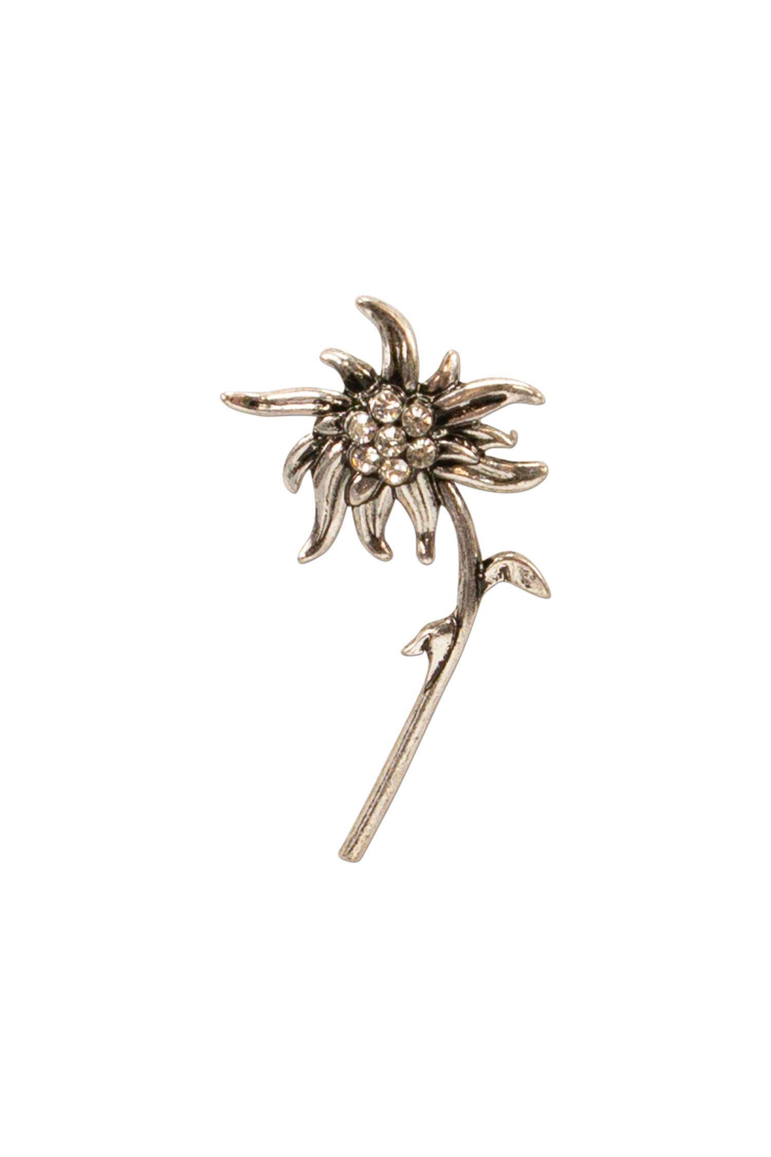 Pin Strass Edelweiß-Blume #1