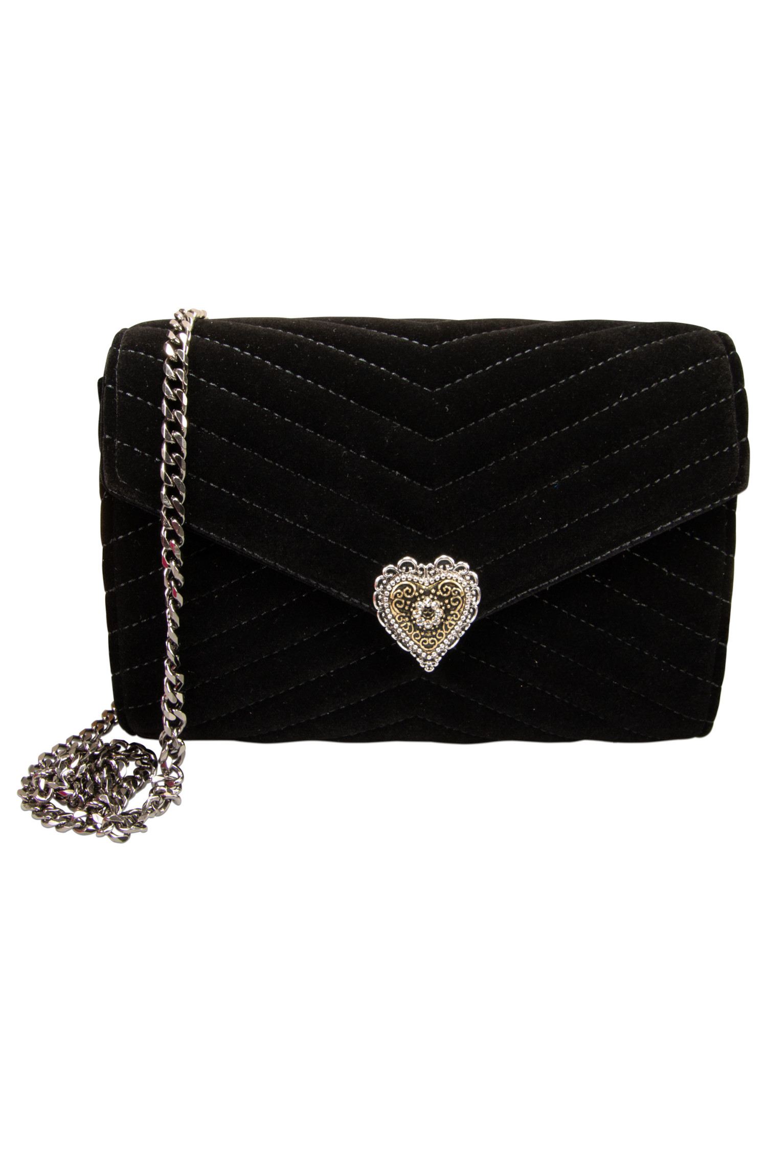 Samtclutch Schwarz #2