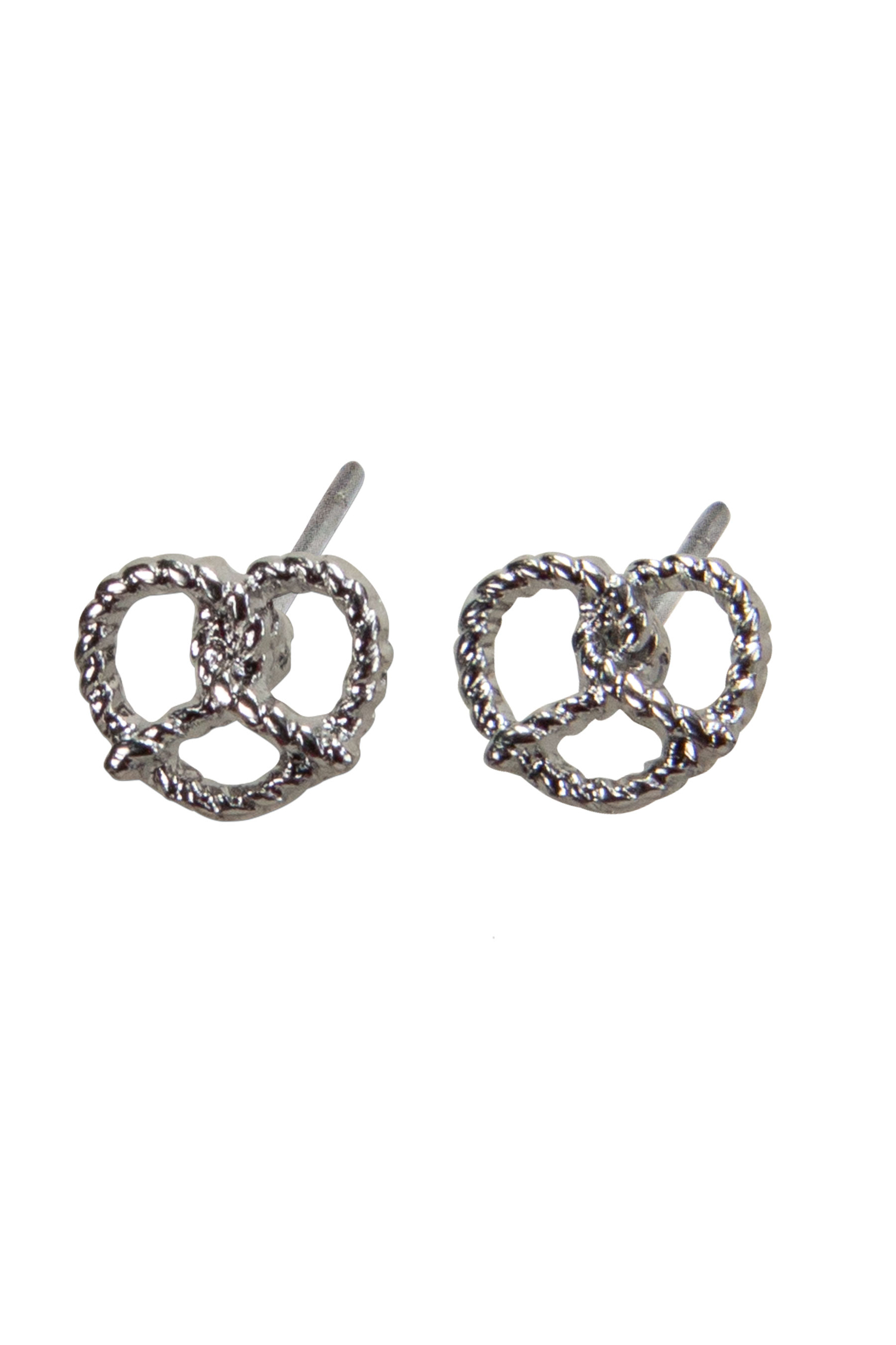 Ohrstecker Breze geflochten Silber #2