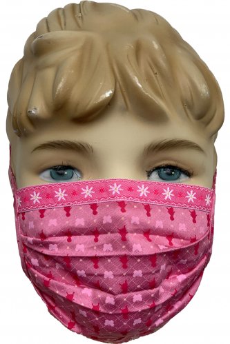 Trachten-Maske Kinder * | pink