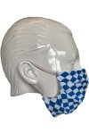 Gesichtsmaske Raute Weiß-Blau 3